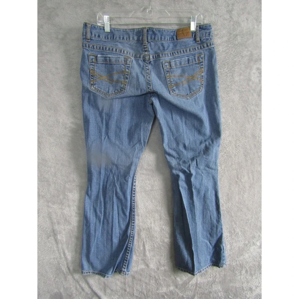 Aeropostale Bootcut Jeans Womens‎ Blue Excellent Low Rise Medium Wash